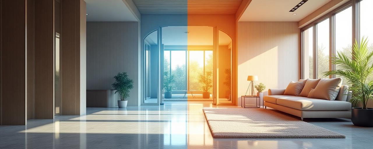 Commercial and Residential space split visualization